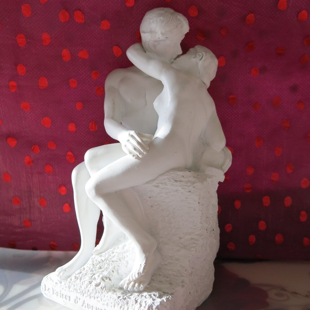 Le Baiser D'Auguste Rodin Resin Figurine /The Kiss Dante's Divine Comedy Statue